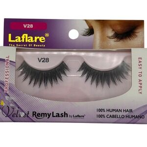 LAFLARE V28 Velvet Remy Lash by Lafare 100% Human Hair Easy to Apply